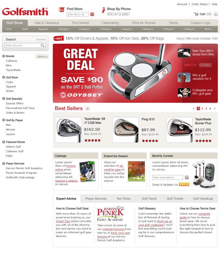 Golfsmith Clay Teller  Design