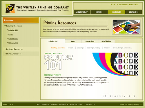 Whitley Printing Company